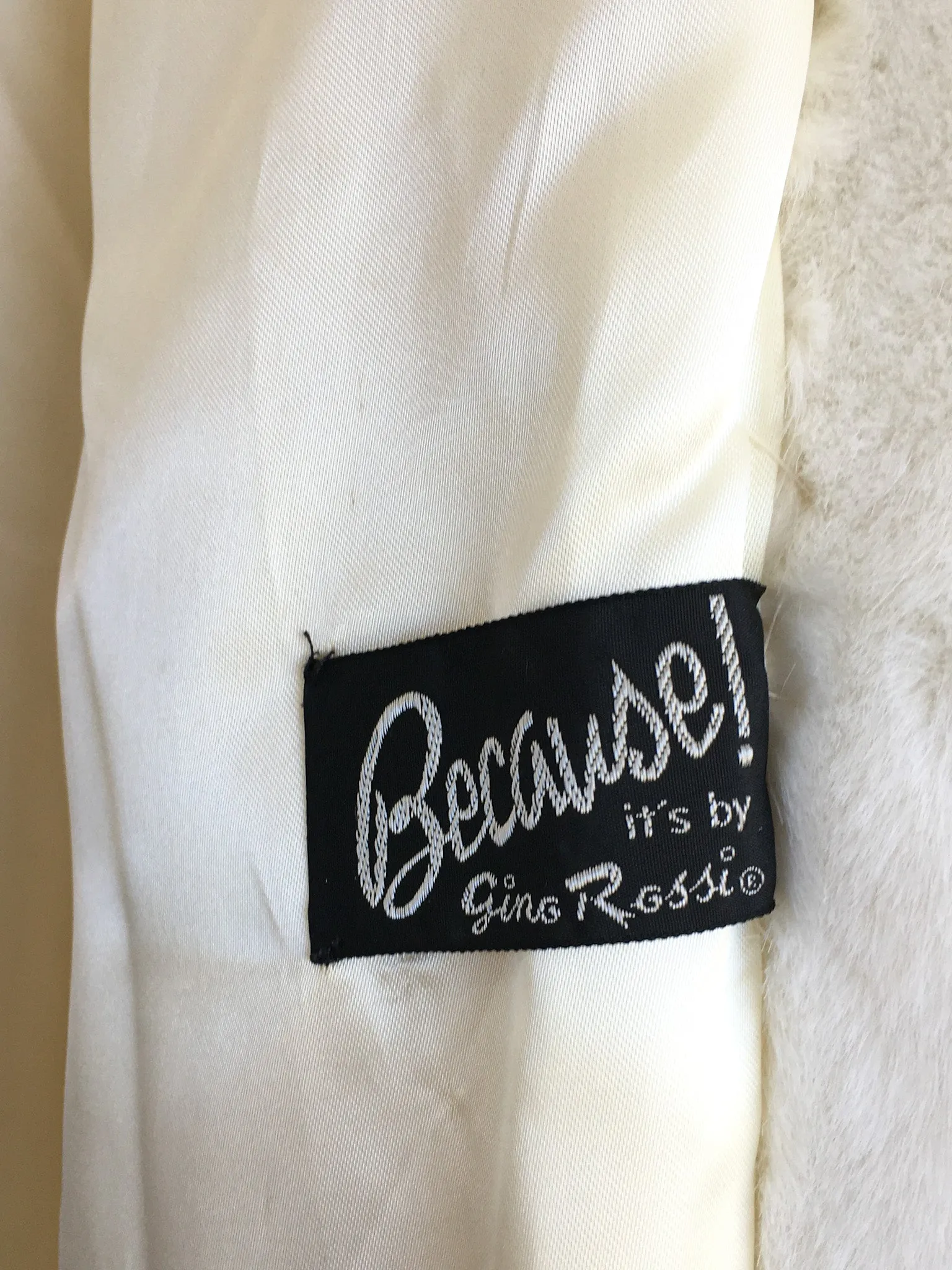 1960/70's Polar White Faux Fur Coat