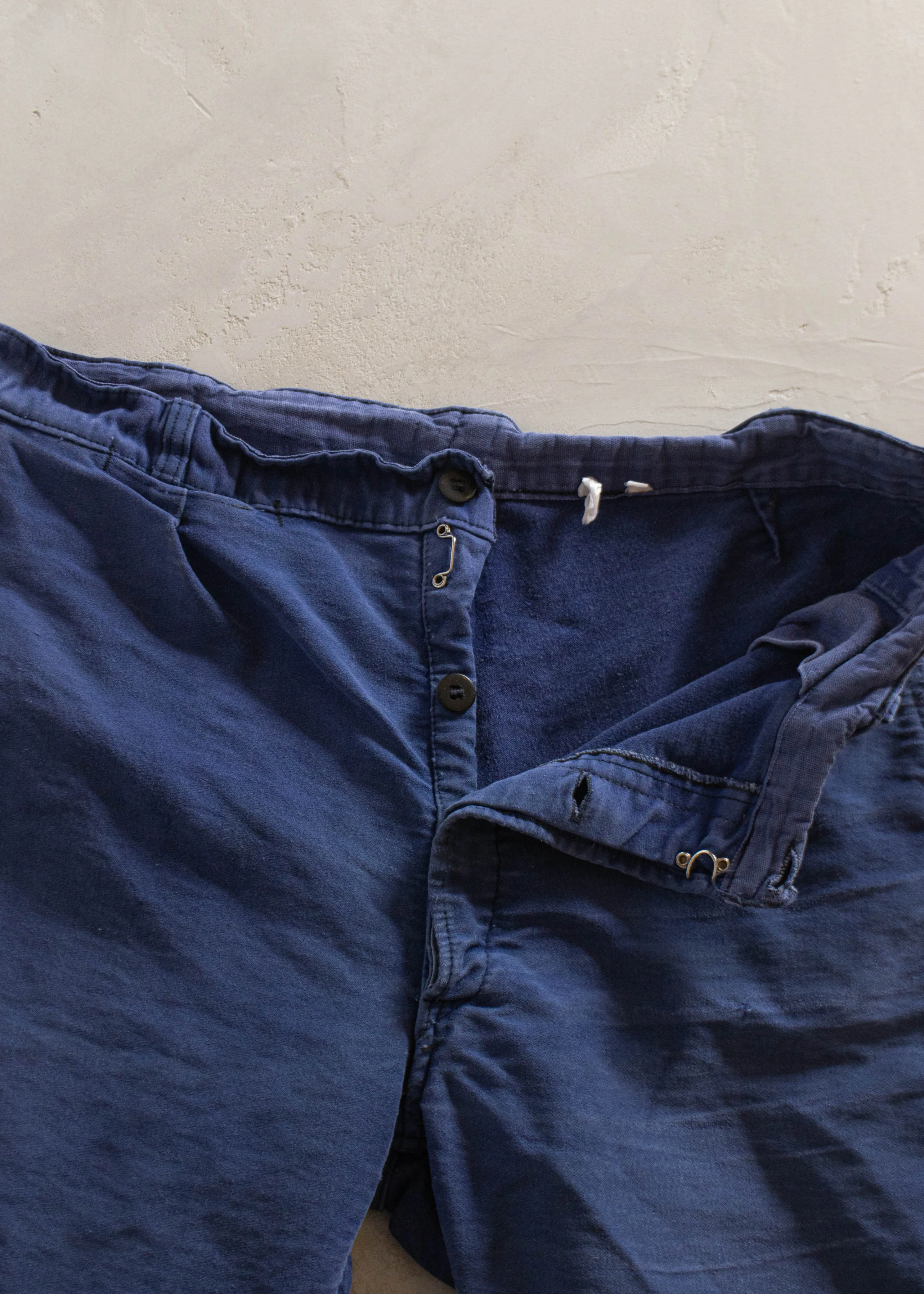 1980s French Workwear Chore Pants Size Women's 33 Men's 36