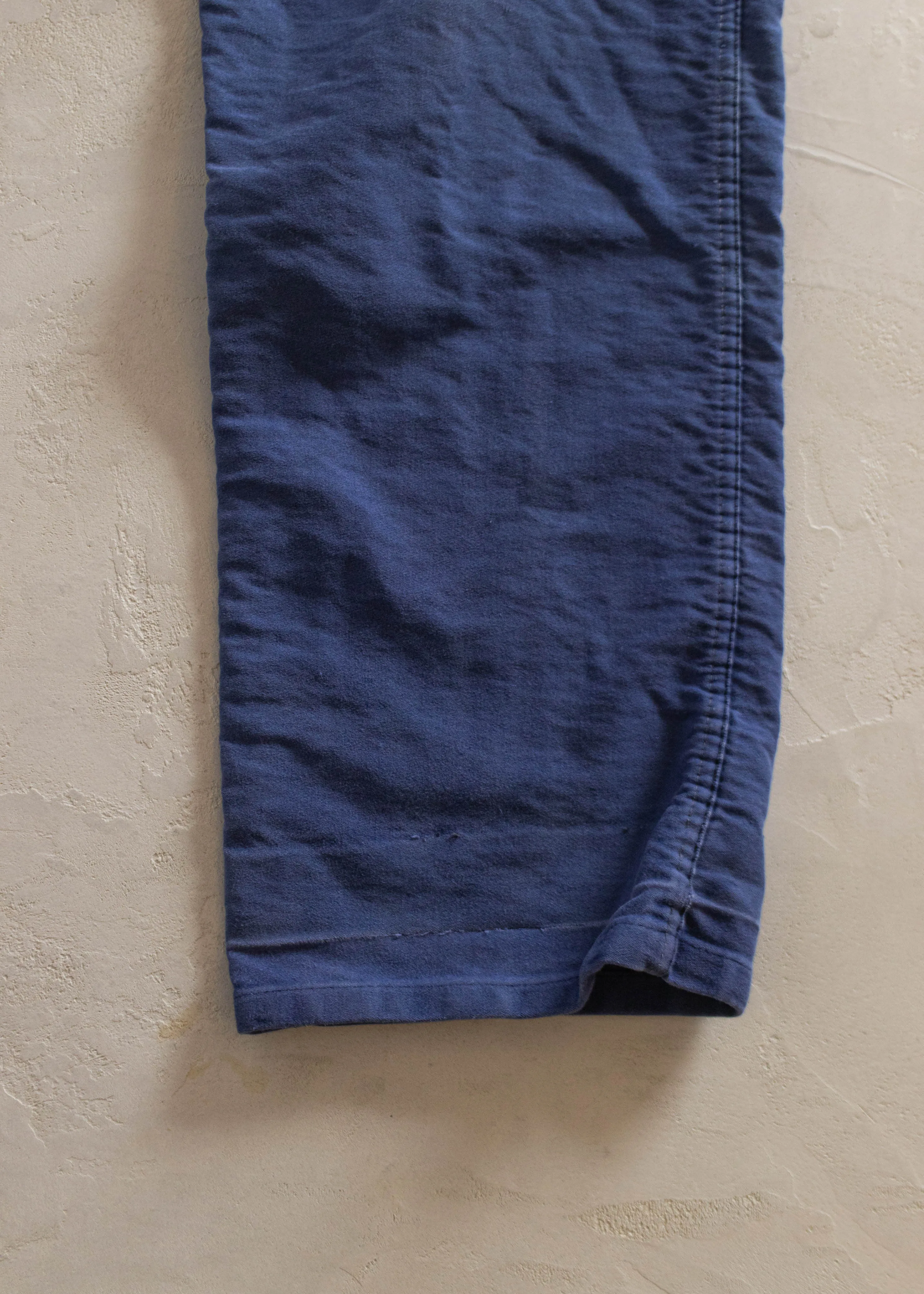 1980s French Workwear Chore Pants Size Women's 33 Men's 36