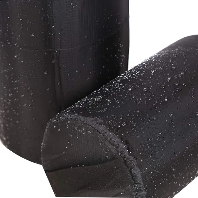 210 Denier Compression Stuff Sacks, Drawstering Sleeping Bags Storage Organizer with Bottom Handle, Water-Resistant for Camping, Hiking, Backpacking, 4 Sizes,4 Pack, Black.