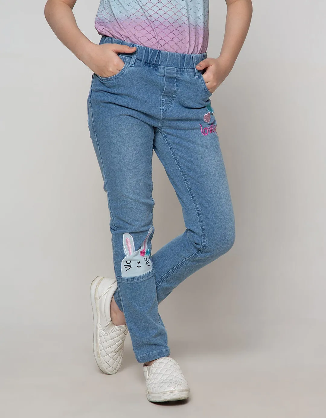 Aero Denim Long Pants Bunny