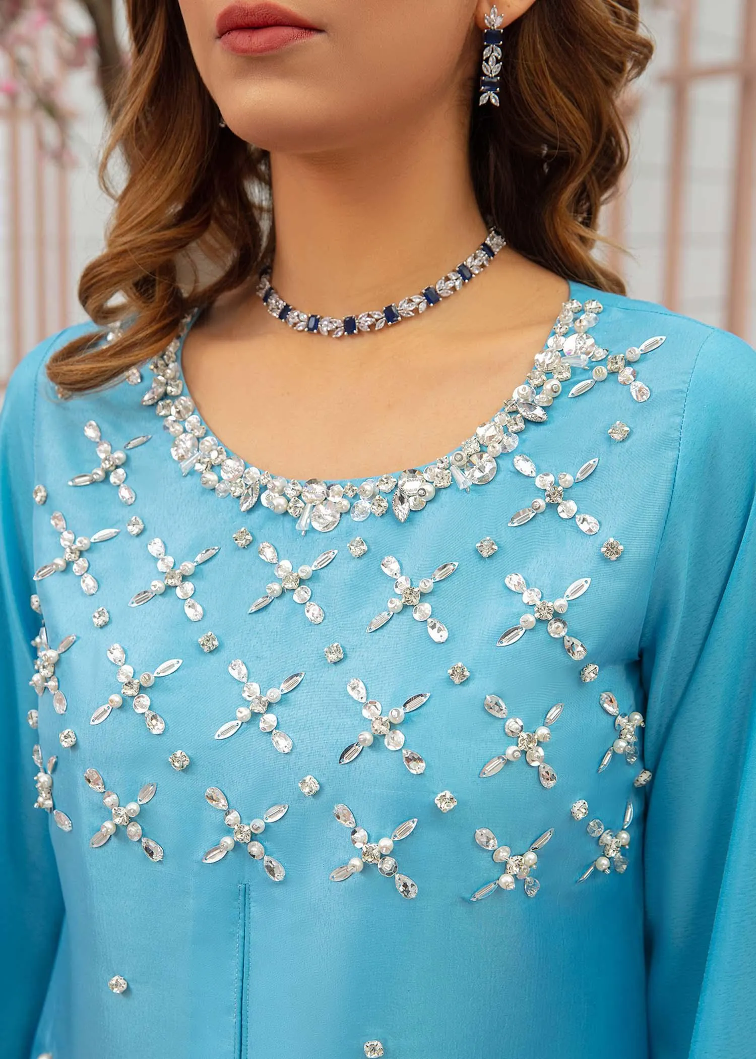Allure by Ih - SUMMER SKY - Katan Silk - Sky-blue - 3 Piece