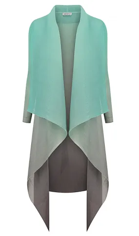 Alquema Long Collare Coat - SMOKEY SPEARMINT