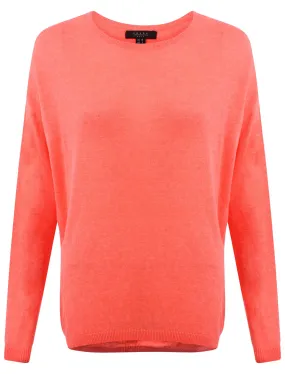 Amara Reya Wisteria orange lightweight jumper