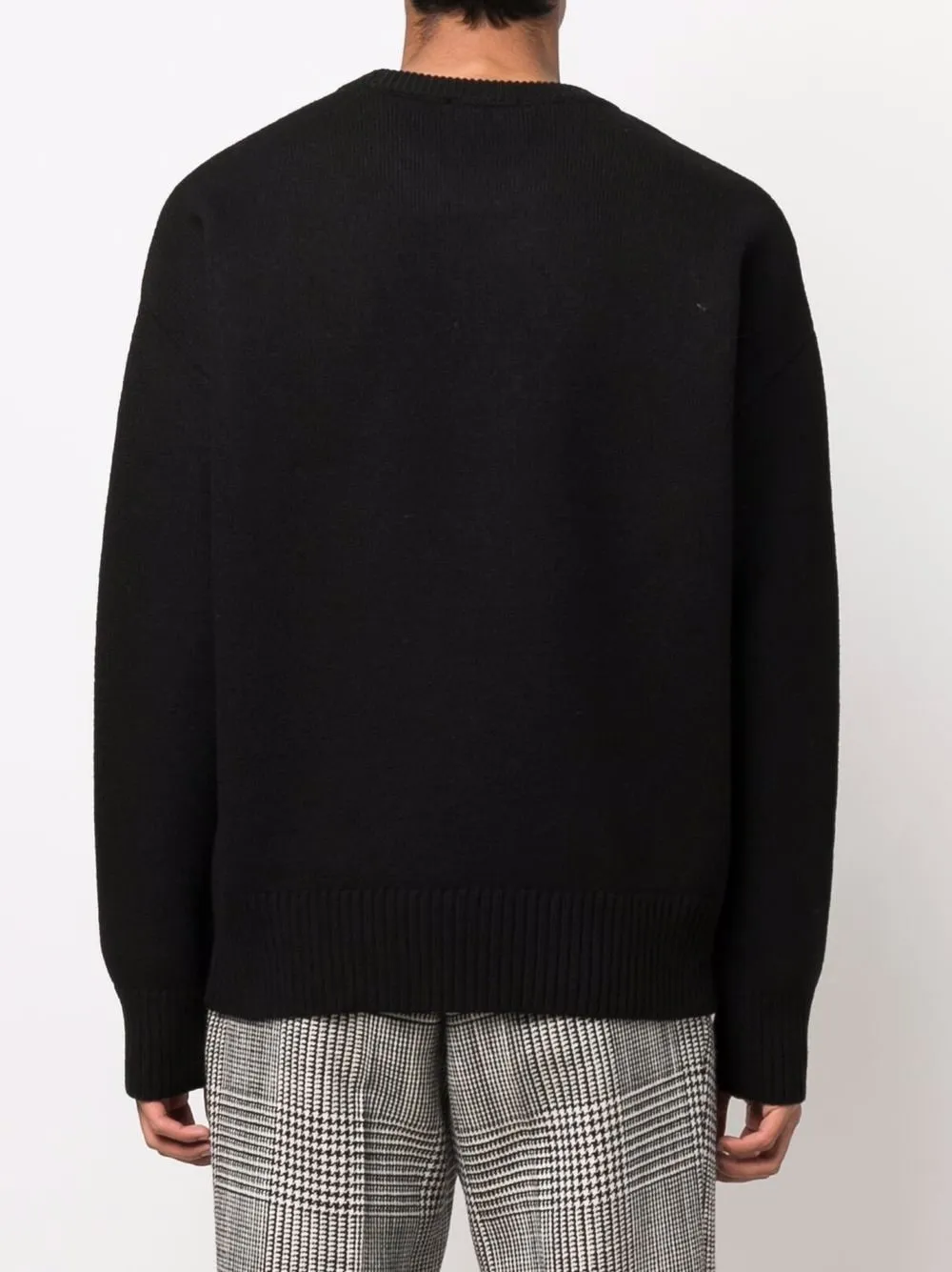 AMI PARIS Ami Crewneck Sweater Black/Red