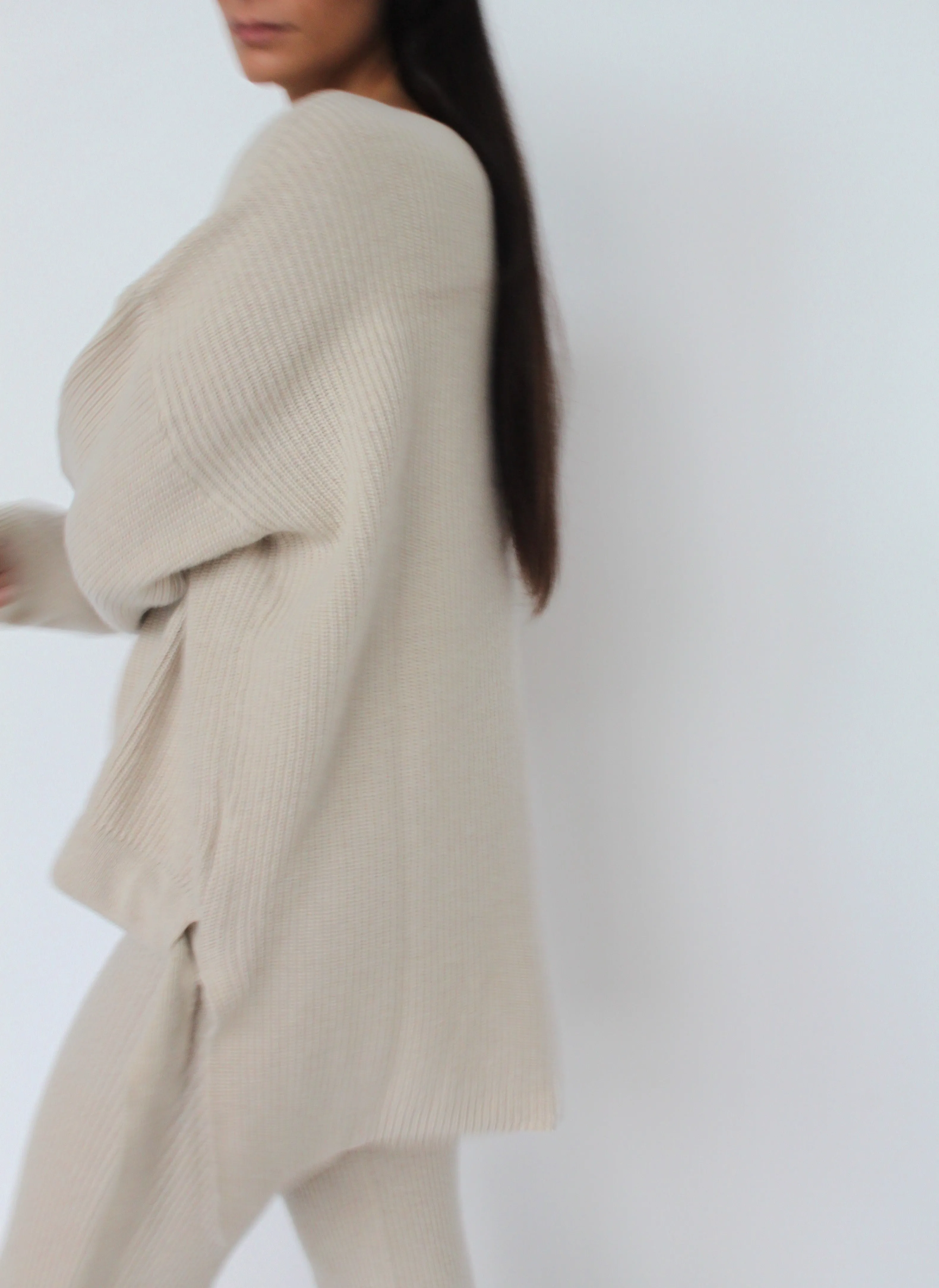 Angela Cashmere Blend Knit Trousers
