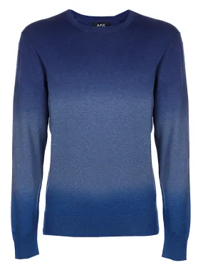 A.P.C. Ombre Knitted Crewneck Jumper
