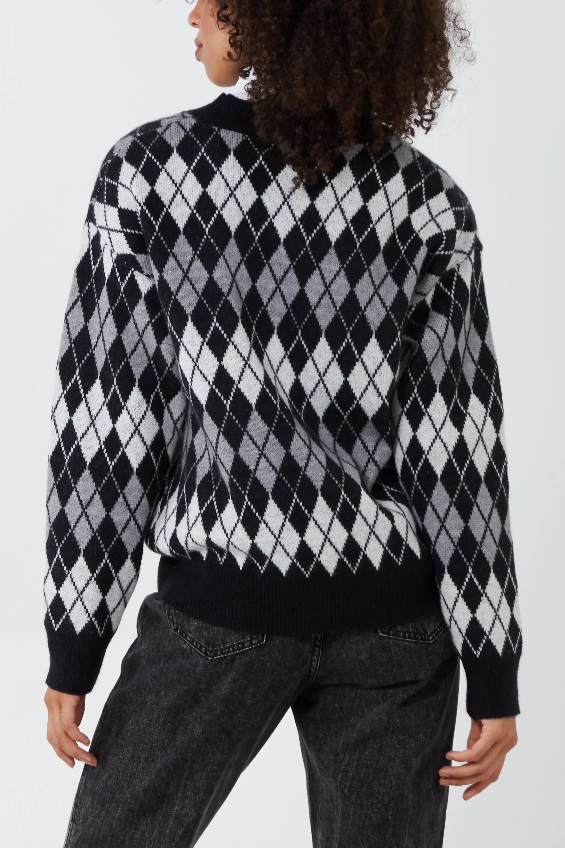 Argyle Check Crewneck Jumper