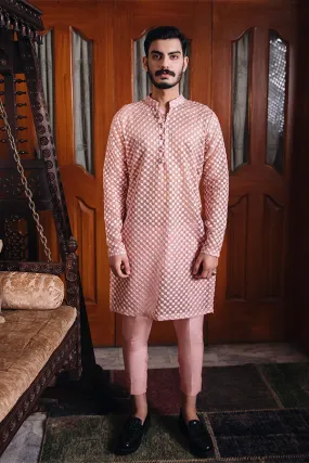 Arif Ashraf - Nawab - Tea Pink - Organza - 2 Piece