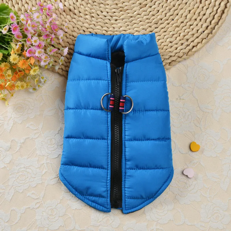 Autumn and Winter Zipper Vest for Pets