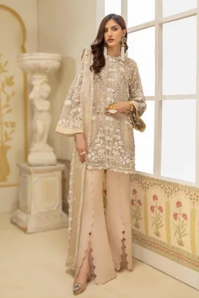 Basit Sipra - I V O R Y L U X E - Organza - Ivory - 3 Piece