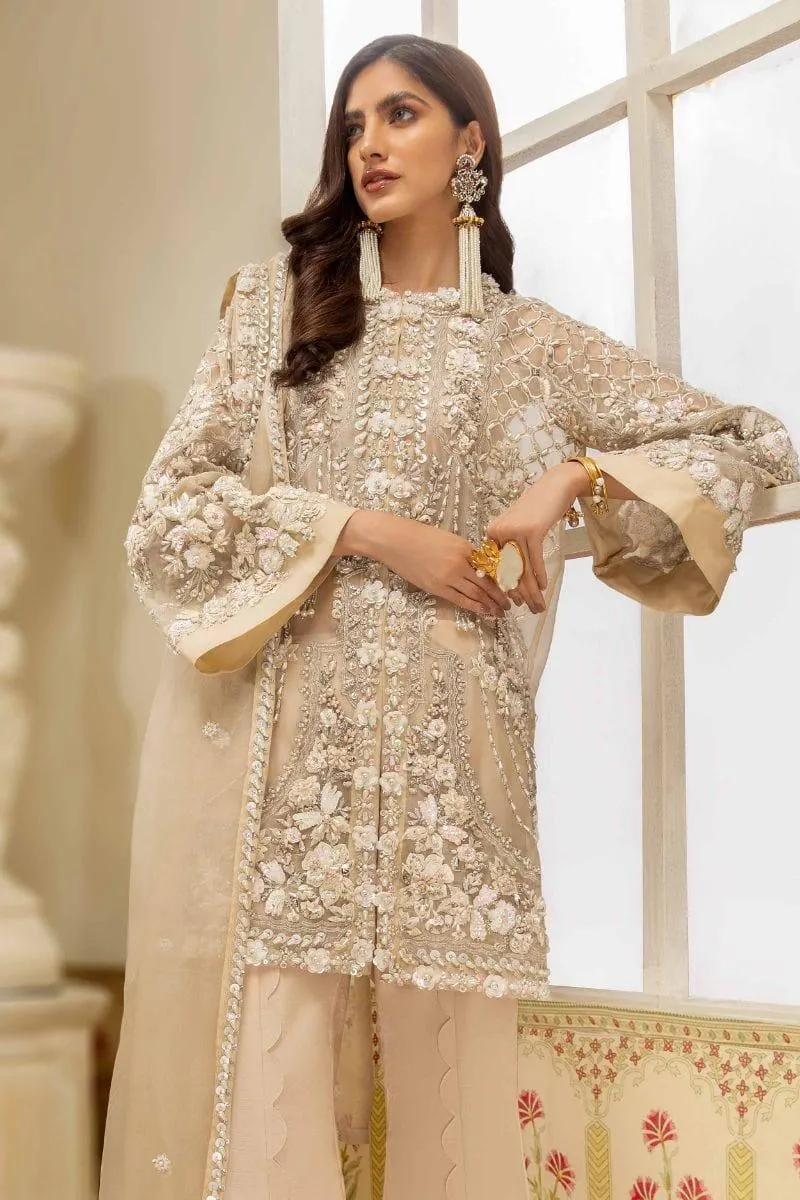 Basit Sipra - I V O R Y L U X E - Organza - Ivory - 3 Piece
