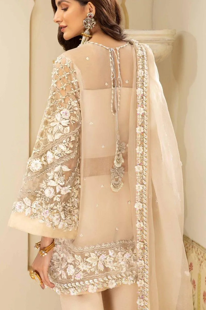 Basit Sipra - I V O R Y L U X E - Organza - Ivory - 3 Piece