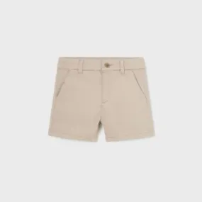 BEIGE CHINO TWILL SHORT FOR BABY BOYS