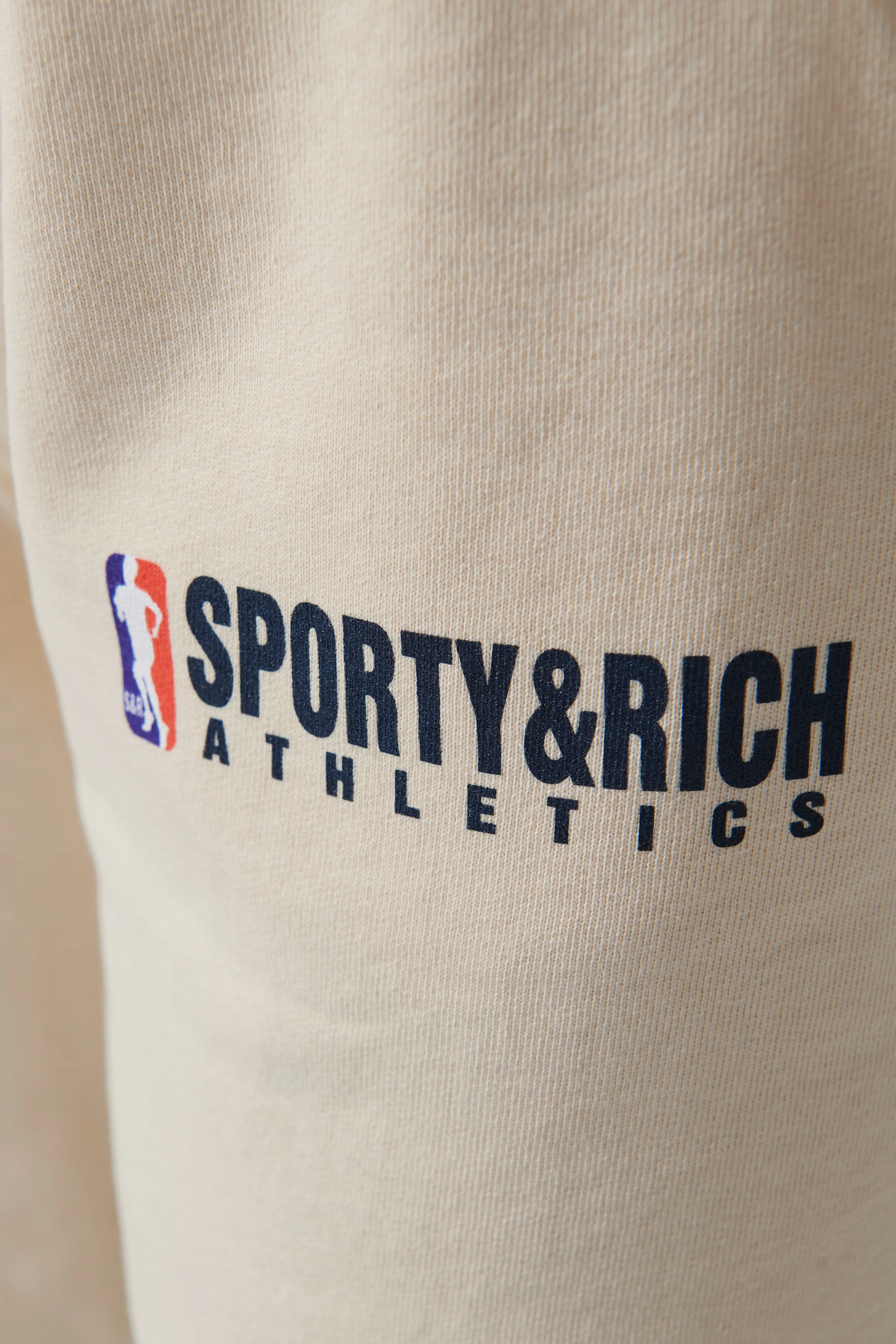 Beige Team Logo Sweatpants