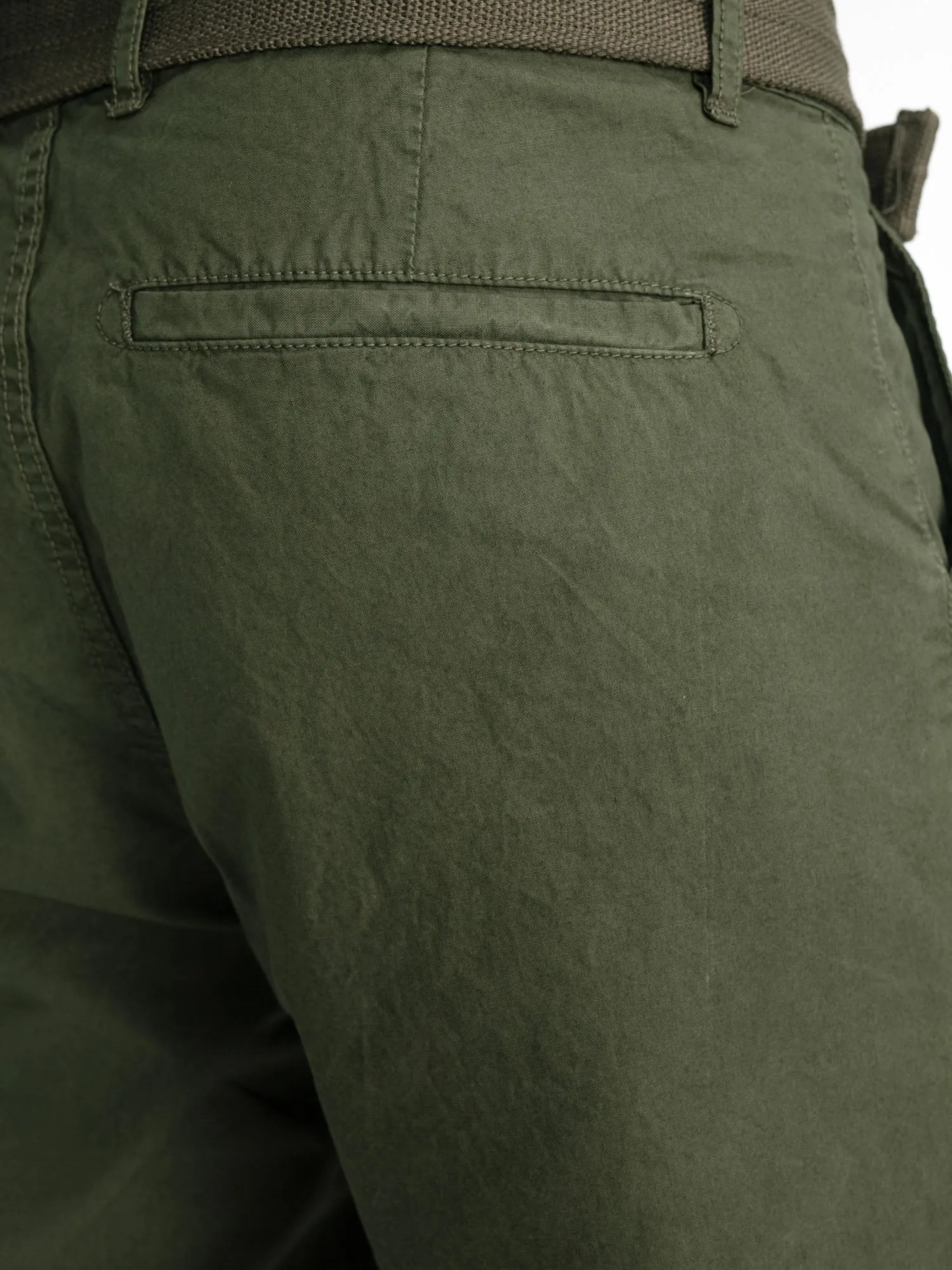 Belted chino shorts