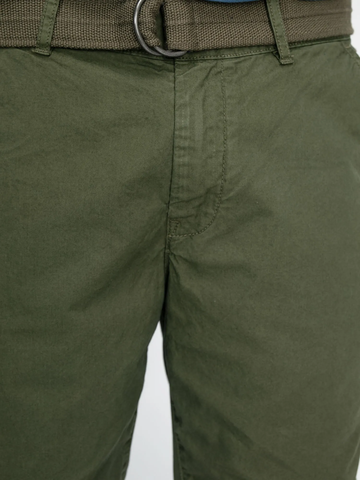 Belted chino shorts