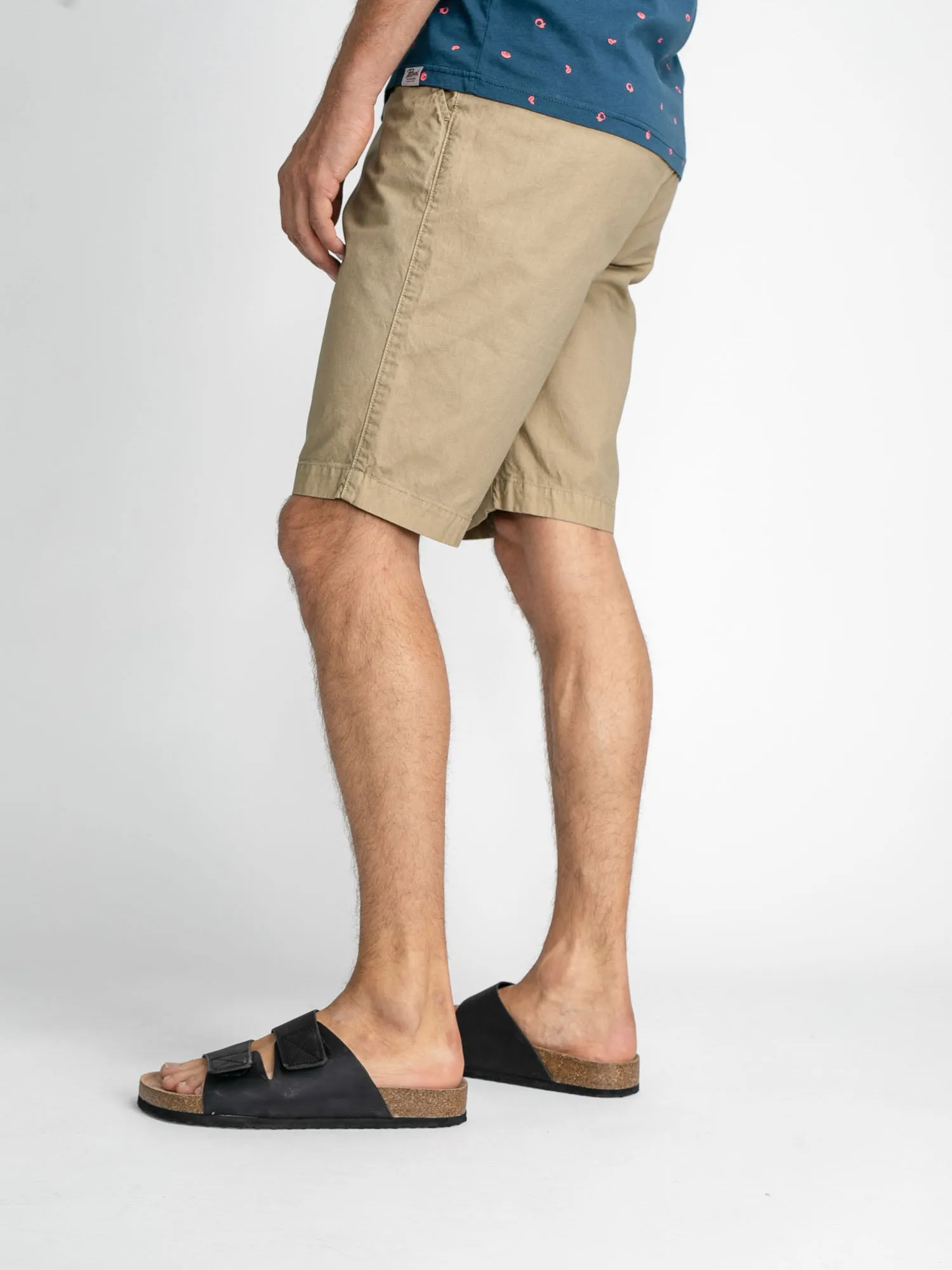 Belted chino shorts