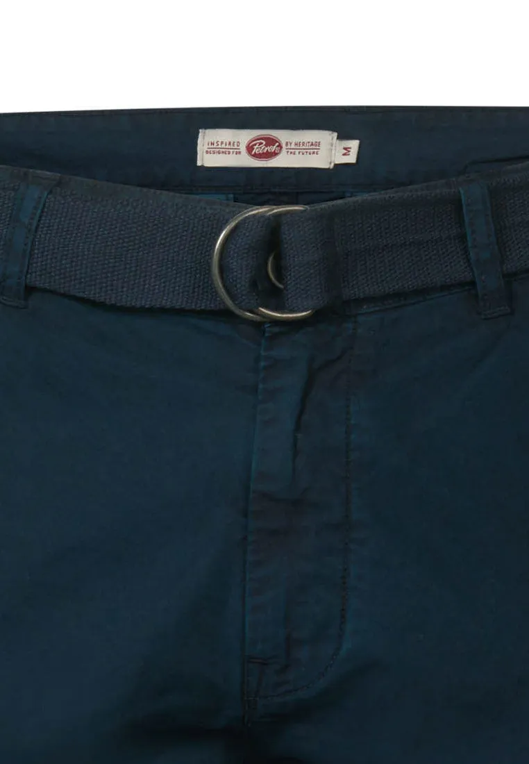 Belted chino shorts
