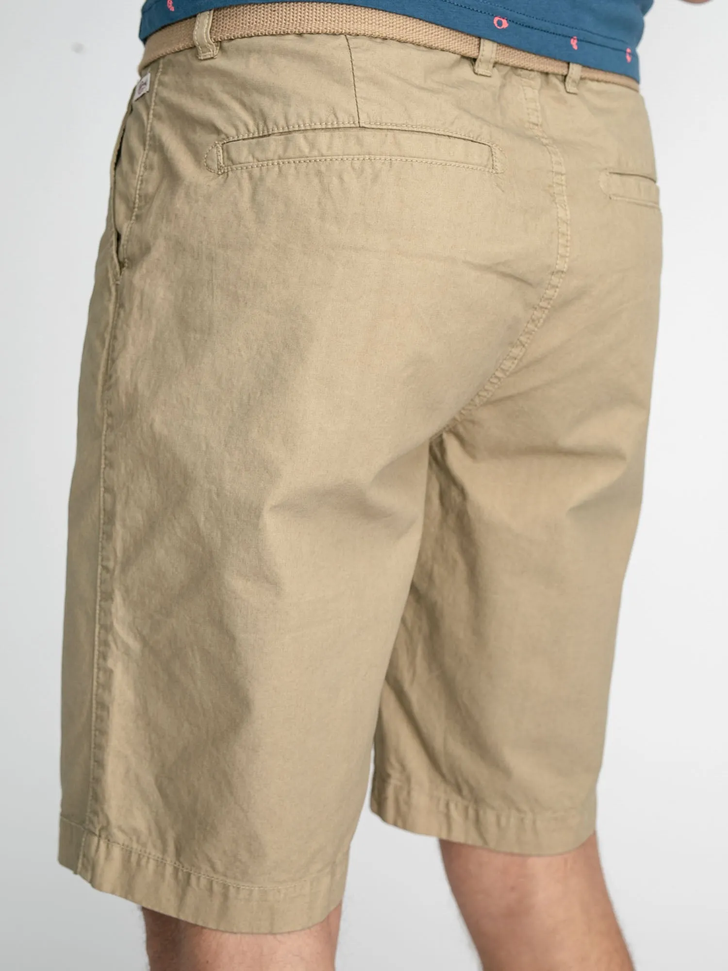 Belted chino shorts