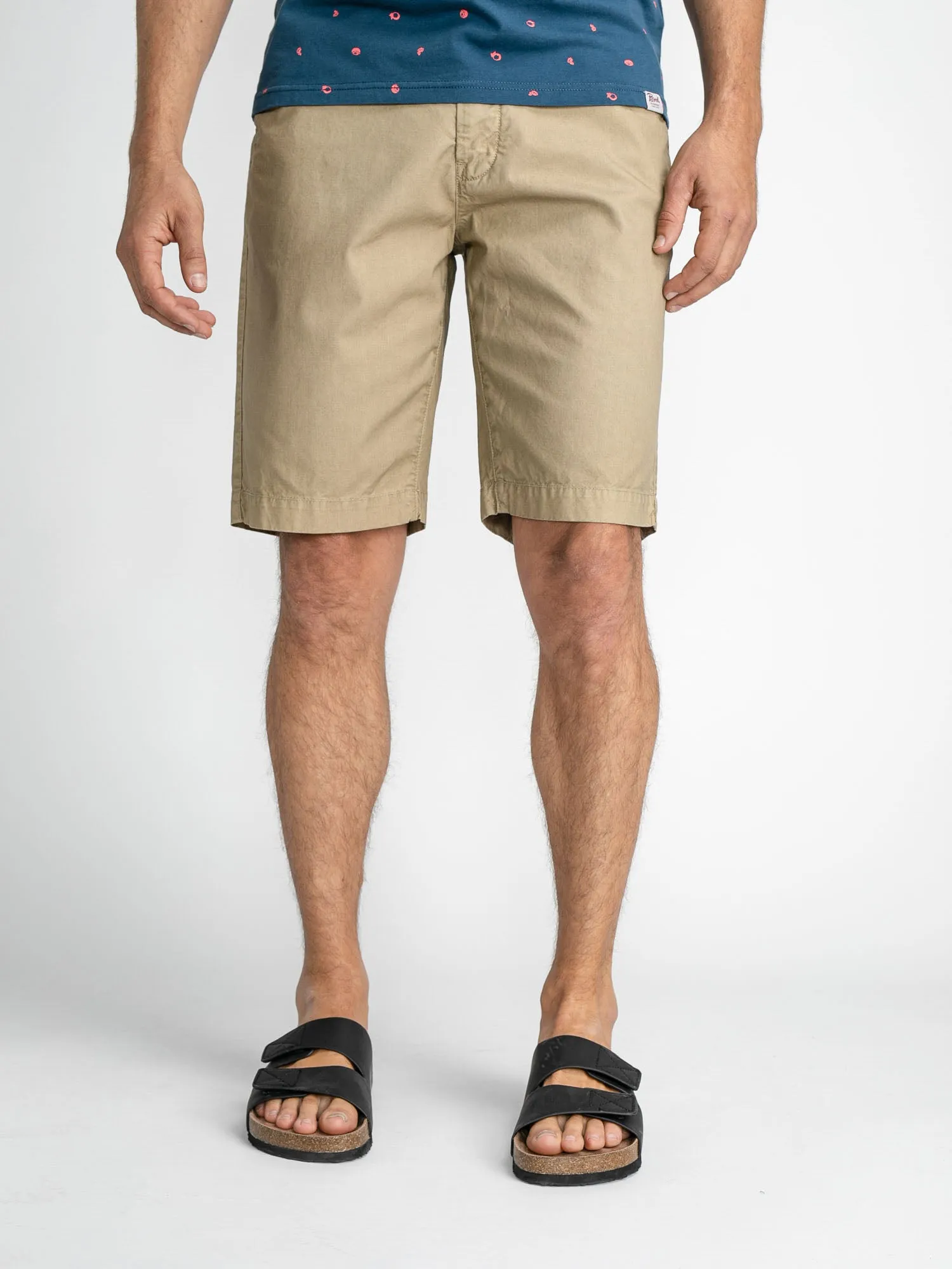 Belted chino shorts