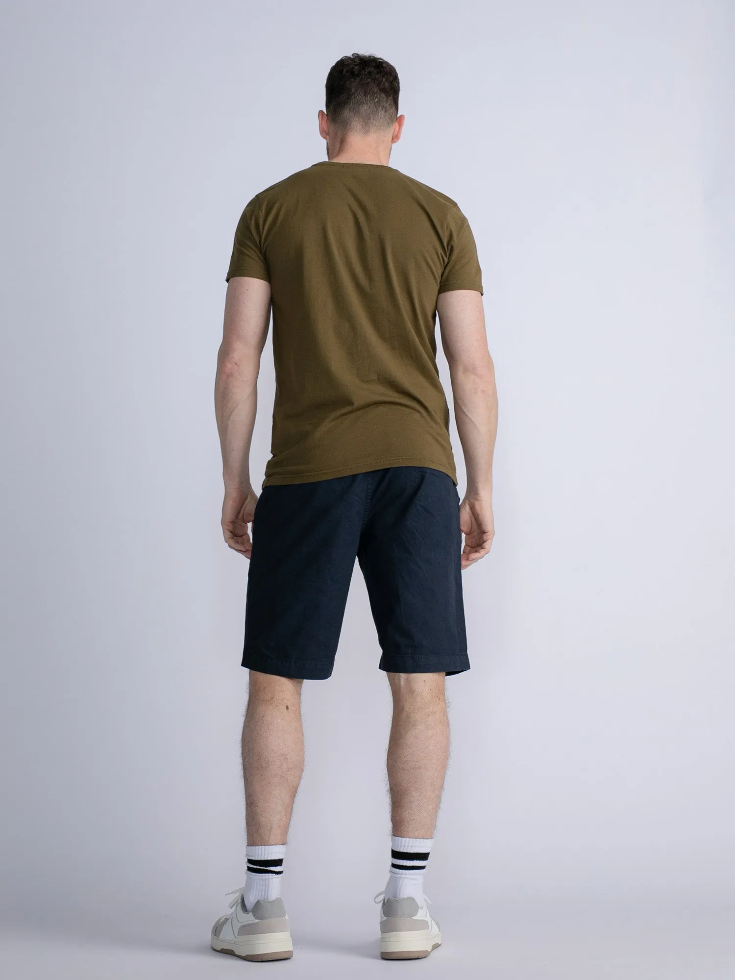 Belted chino shorts