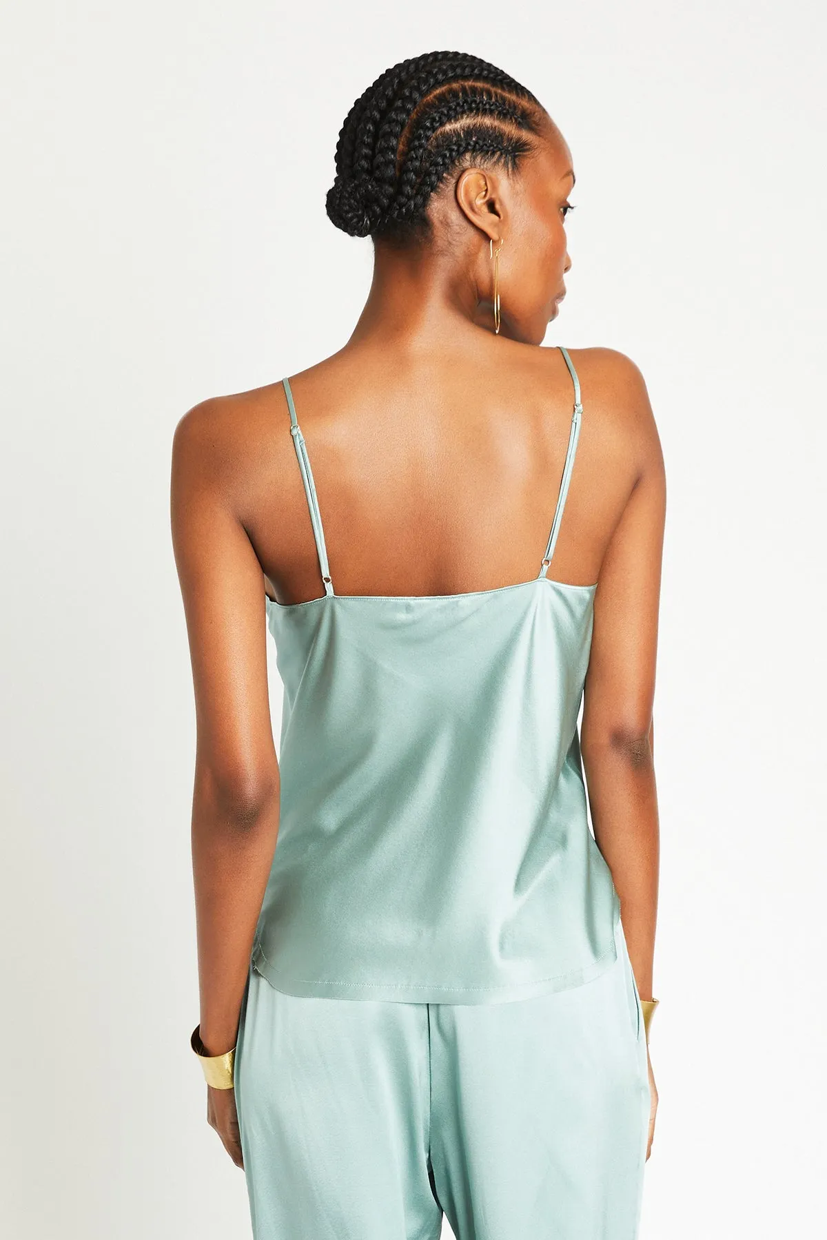   Beryll Cami Silk Top | Mint