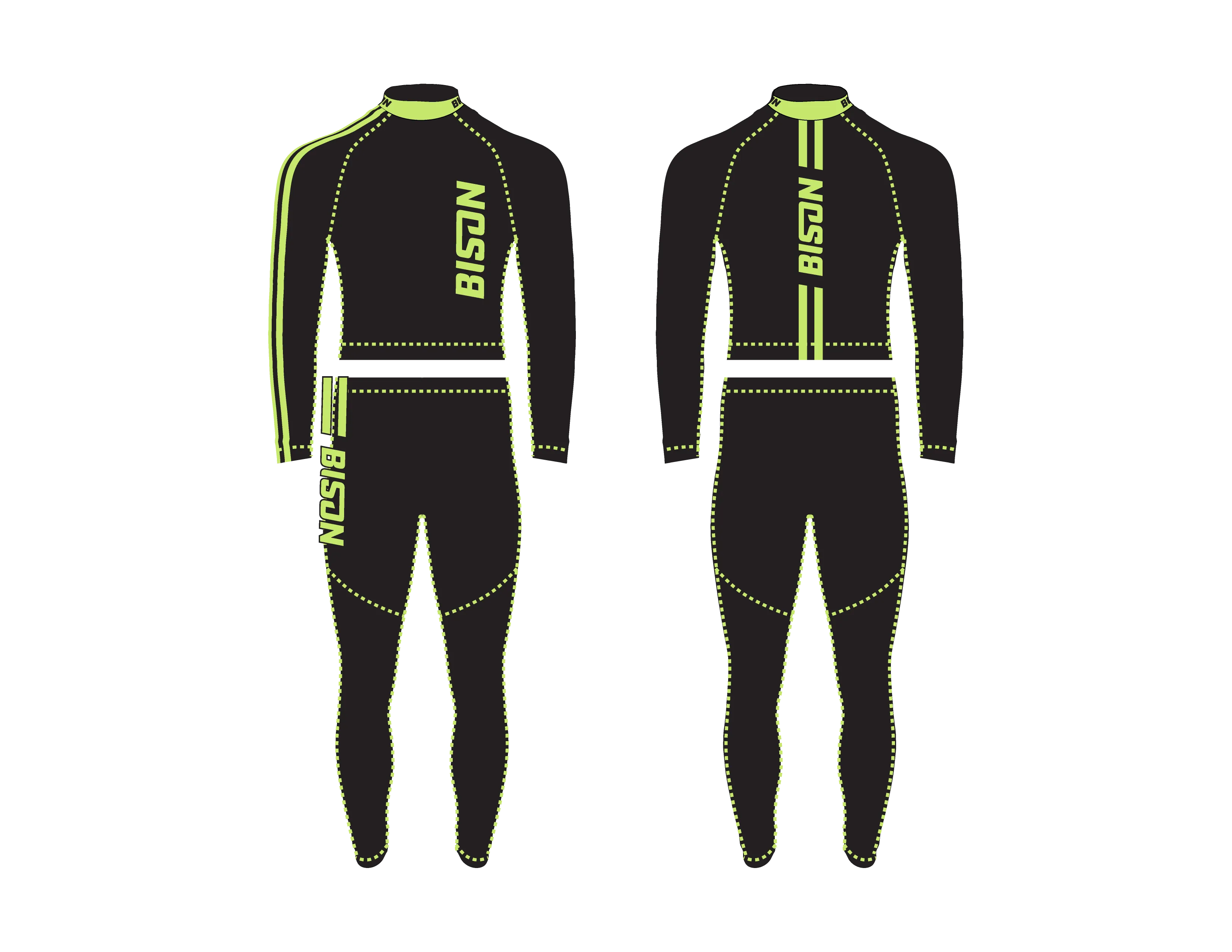 Bison Bright Future Colorway Motorcycle Racing Men's Undersuits
