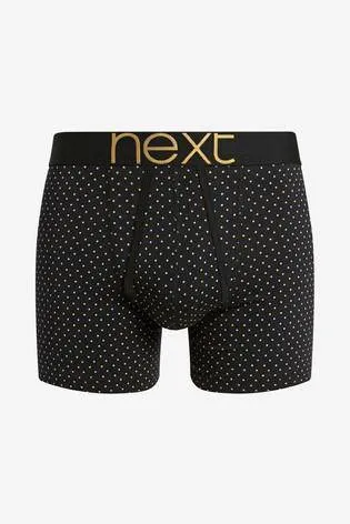 Black / Gold Pattern A-Fronts Four Pack