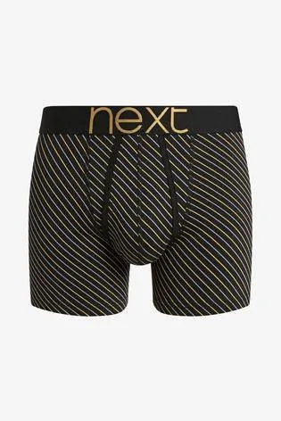 Black / Gold Pattern A-Fronts Four Pack