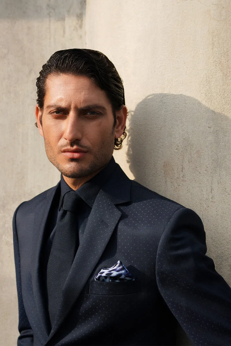 Blue Single Breasted Suit