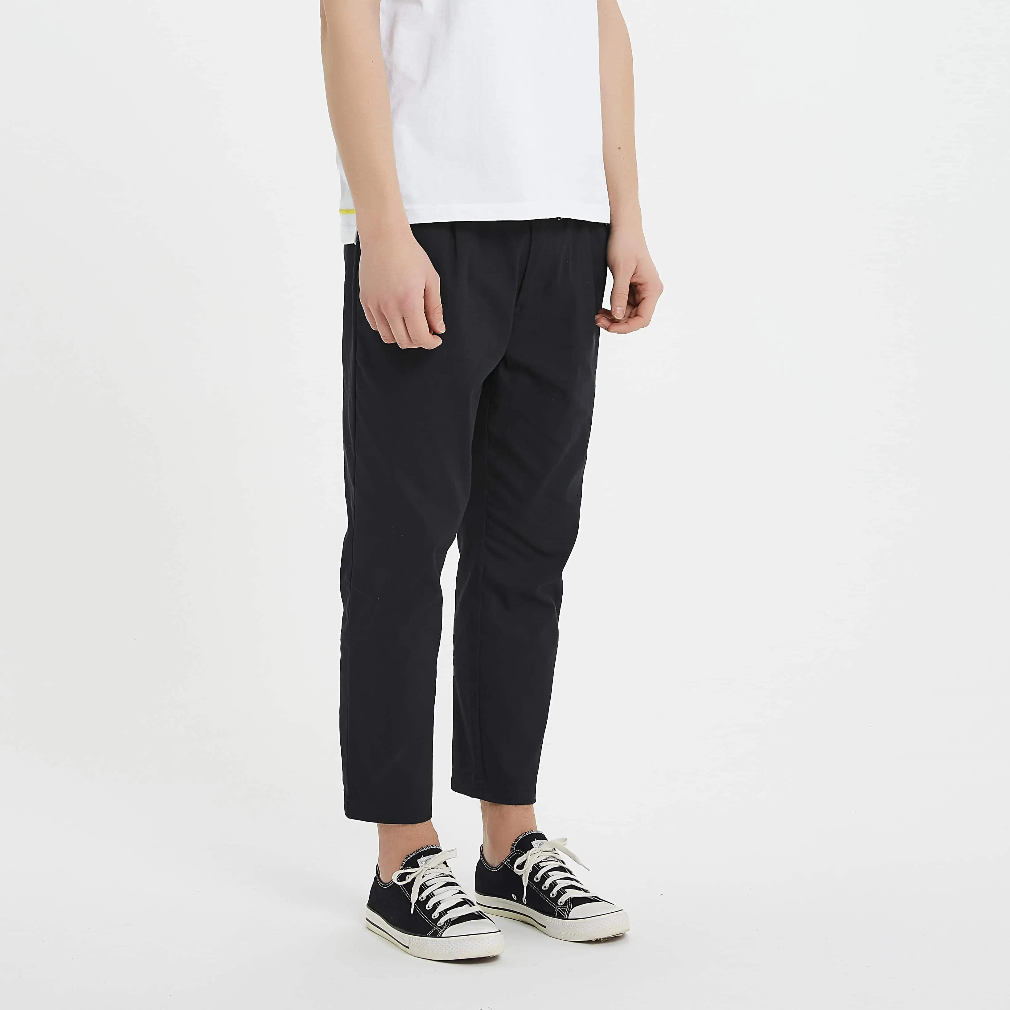 Boysnextdoor Tapered Cropped Chino Pants Black