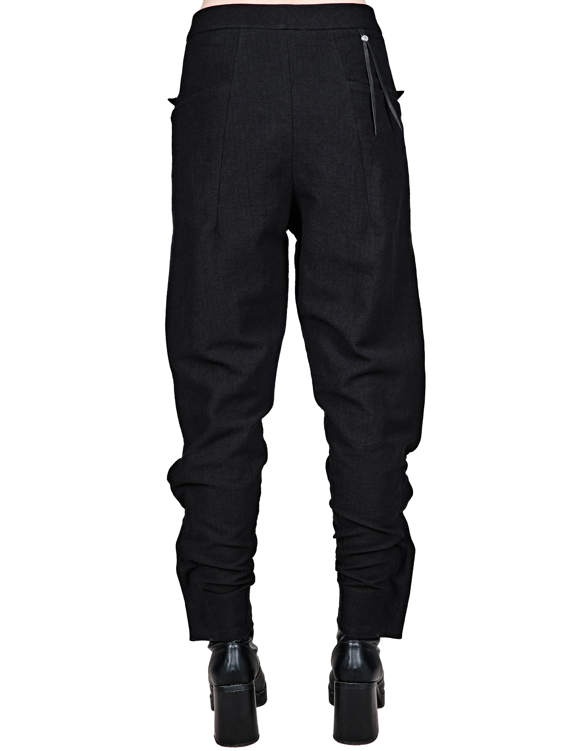 Buttoned Cotton-Blend Pants