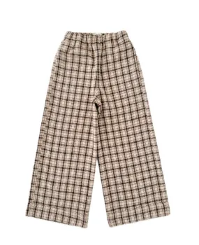 check pants - beige check