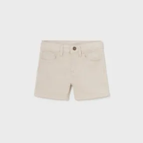 CREAM TWILL SHORT FOR BABY BOY