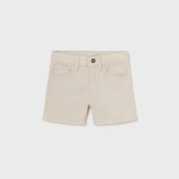 CREAM TWILL SHORT FOR BABY BOY