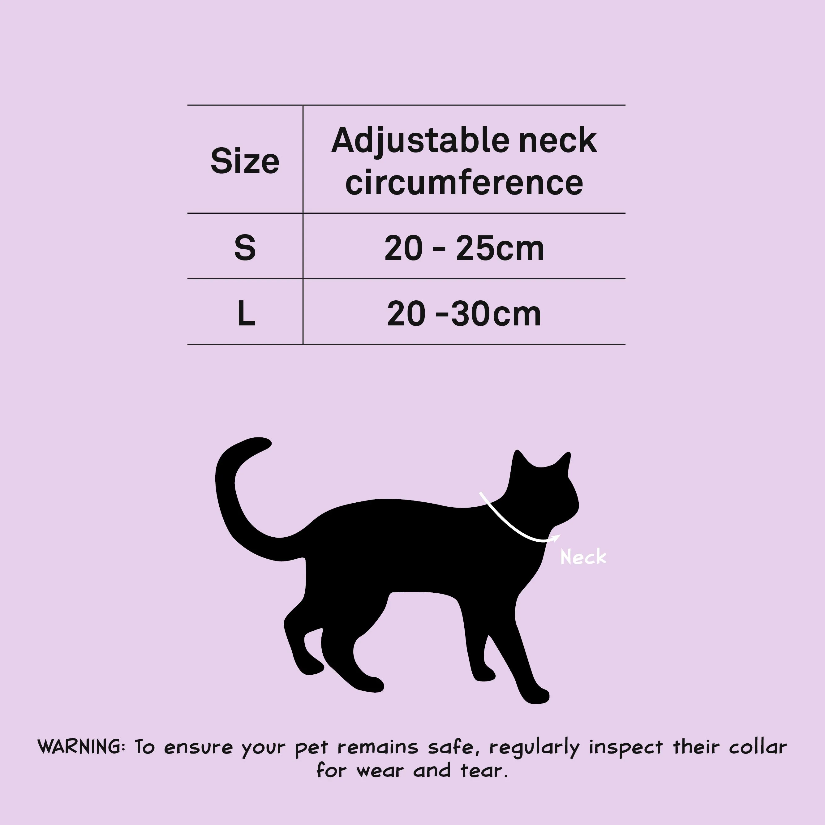 Dan & Sam - Vegan Leather Cat Collar (Blue Hearts)