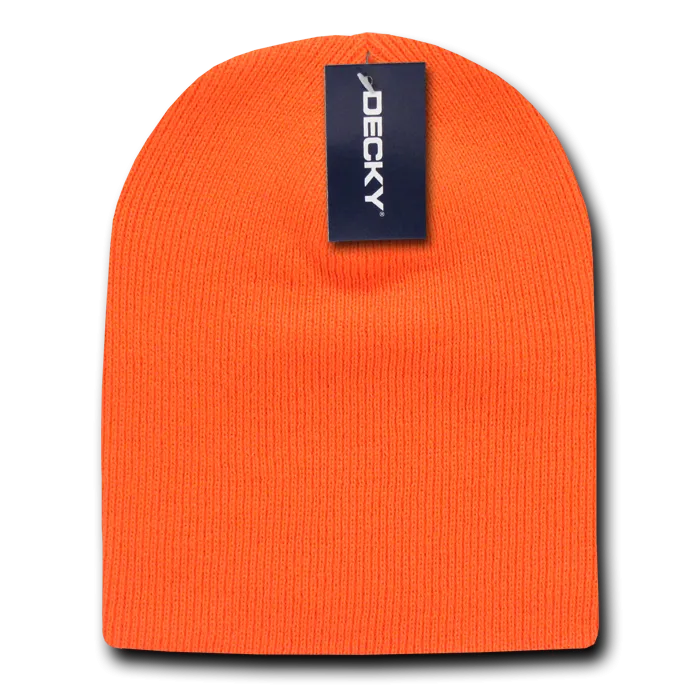 Decky KCS Short Beanie, Blank Knit Cap