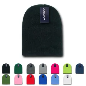 Decky KCS Short Beanie, Blank Knit Cap