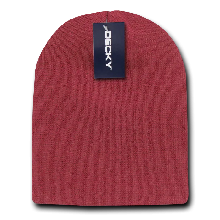 Decky KCS Short Beanie, Blank Knit Cap