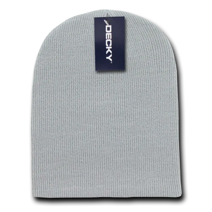 Decky KCS Short Beanie, Blank Knit Cap