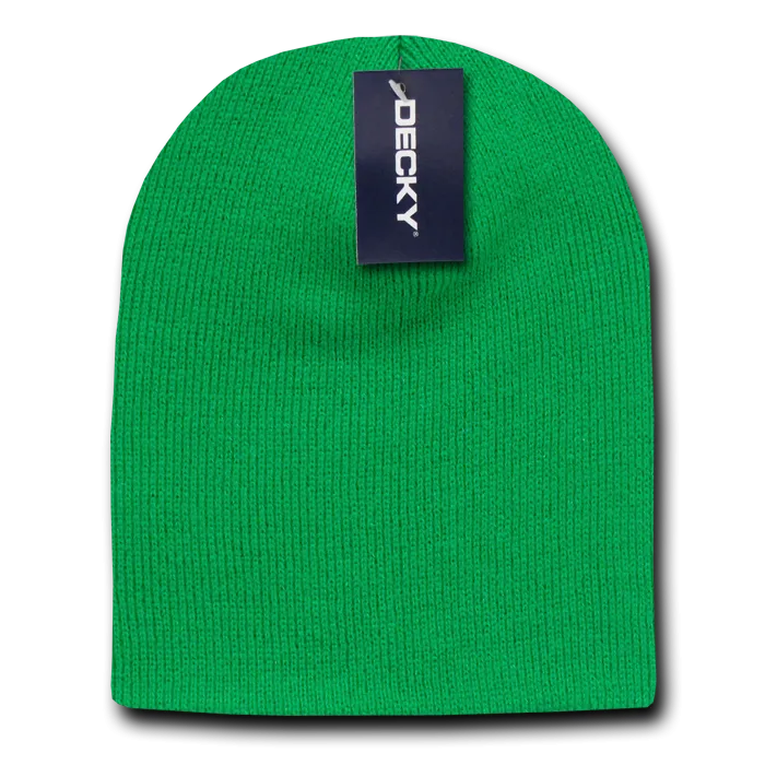Decky KCS Short Beanie, Blank Knit Cap