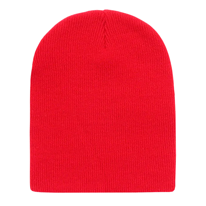 Decky KCS Short Beanie, Blank Knit Cap