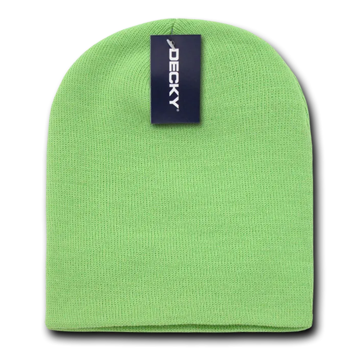 Decky KCS Short Beanie, Blank Knit Cap