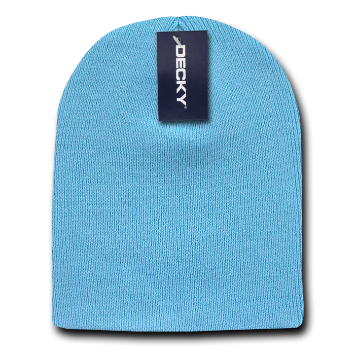 Decky KCS Short Beanie, Blank Knit Cap