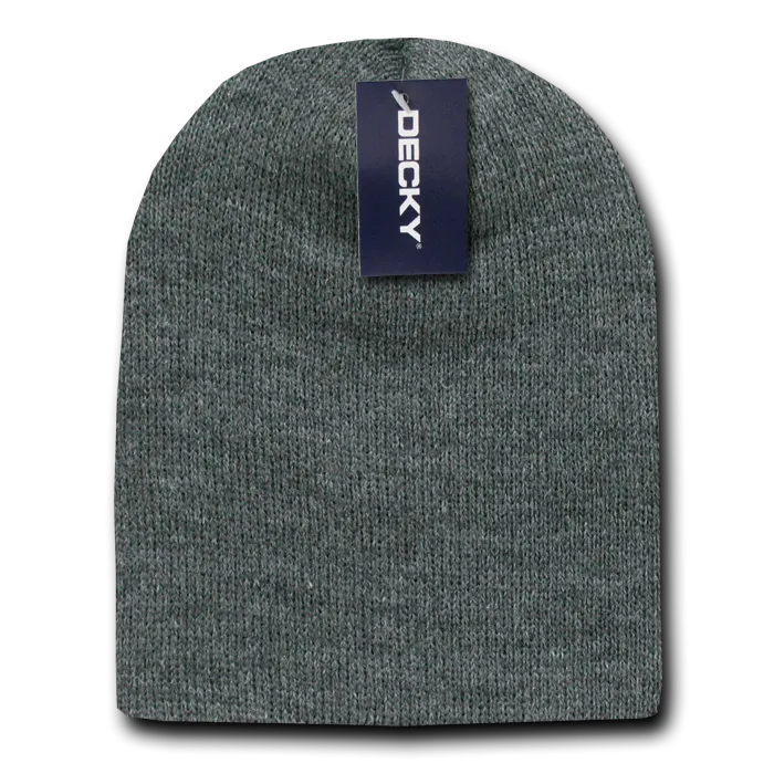 Decky KCS Short Beanie, Blank Knit Cap