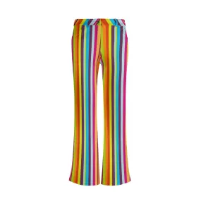 Disco Pants, Funky Pants, 70s Style Groovy Stripe Pants, 70s Wide Leg Pants, Flare Pants, 70s Pants Style, Multicolor Stripe Hippie Pants