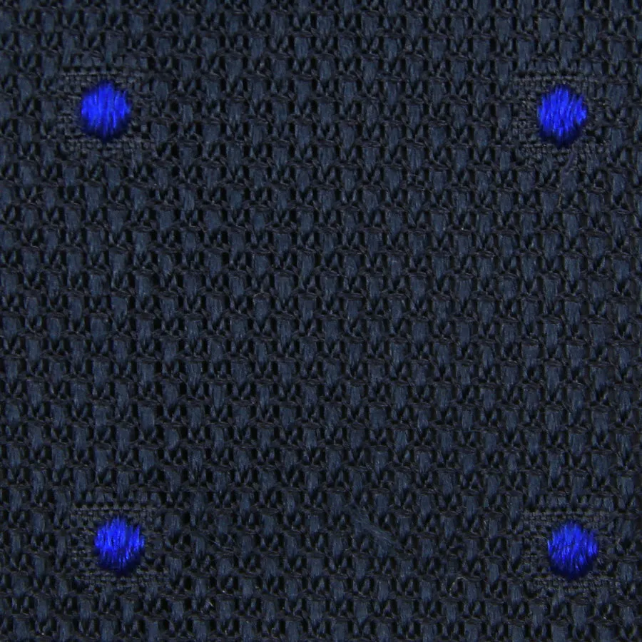 Dotted Grenadine / Garza Fina Bespoke Tie - Midnight / Royal