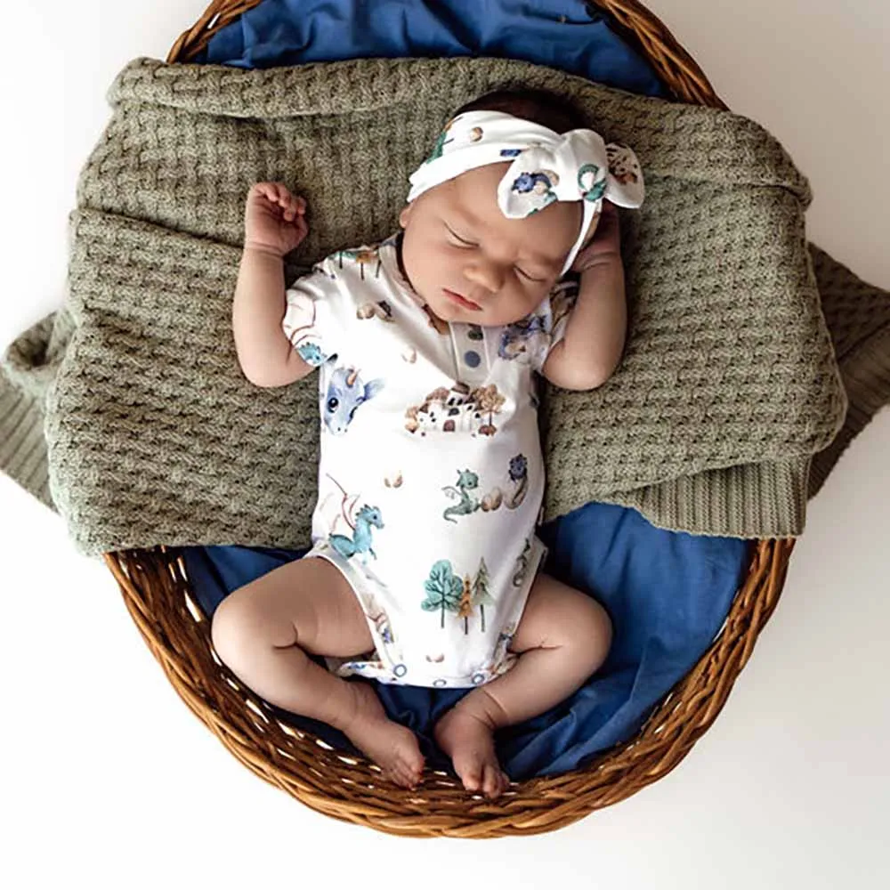 Dragon Short Sleeve Organic Bodysuit