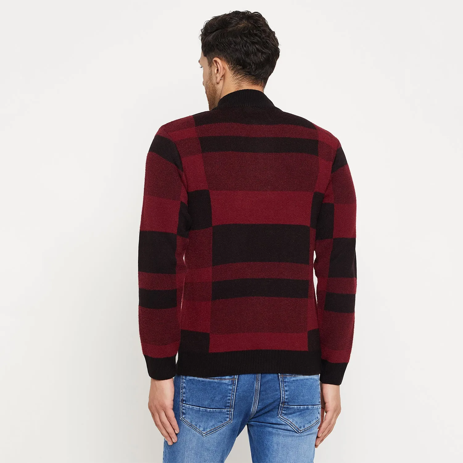 Duke Stardust Men Full Sleeve Half Zip Pullover (SDS2142)